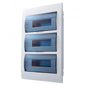 бокс пластик щрв-п-36 белый с дымч.дверцем Lezard LUXRAY