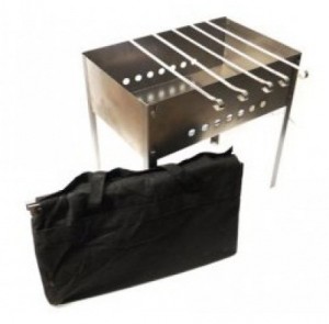 Мангал Эконом (сталь 0,4мм) Бастион-пром 50049+6шампуров