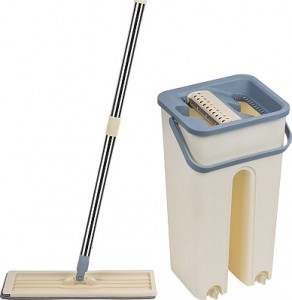 Швабра с ведром Clean hands механизм отжима насадка 12*32см