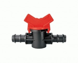 Кран проходной д/шланга d16*16мм пластик