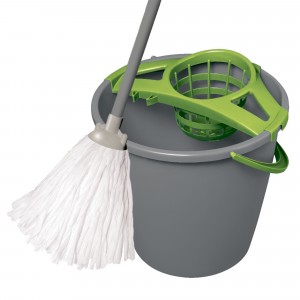 Швабра с ведром 10л круг. ручной отжим