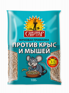 От мышей приманка зерно 100гр. Мышиная смерть №1