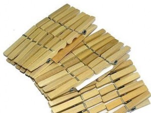 Прищепки бельевые, деревянные, 14шт/уп, цена за уп, арт.Н-1-002 AST