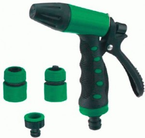 Набор д/полива 5 предм. (пистолет 8 реж., коннектор 3/4" (2шт) соединитель штуцерный), E1M