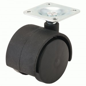 Опора колесная Кунгур на площадке, d=40,h=59,пластмасса  (100,10)