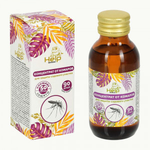 HELP Концентрат от КОМАРОВ на весь сезон, более 50 соток, интексидный, 100мл