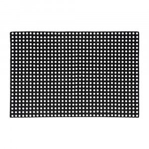 Коврик придверный грязесборный 50*80см,ячеистый,резина,h=1,6см