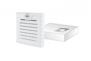 Вентиляционная решетка разъемная с москитной сеткой (175х175) белая TDM