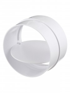 Соединитель для круглых каналов воздуховодов вент. с обр.клапаном d100 TDM