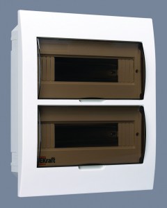 Бокс пластик ЩРВ-П-24 встраиваемый с дымчатой дверцей IP41 ЭРА SIMPLE