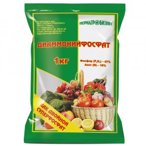Диаммонийфосфат (двойной суперфосфат) 1кг (фосфор 47%, азот 18%) удобрение