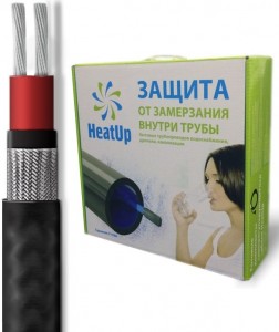 HeatUp саморег.кабель пищевой (комплект в трубу) экран.,10м/100Вт (10Вт/м),2м