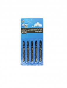 Полотно для электролобзика T118A Шаг зубъев 1,2 мм. по металлу (уп.5шт