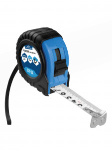 Рулетка 3м х 19мм магнитная, корпус ударопрочная пластмасса Vertex