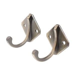 Крючок-вешалка мебельн 1-рожк СТАНДАРТ 1011 AB ст.бронза