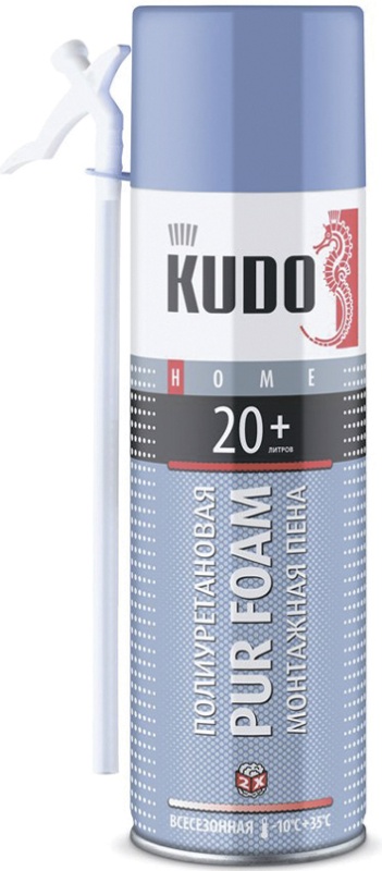 KUDO HOME 20+ пена монтажный бытовая всесезонный 650 мл