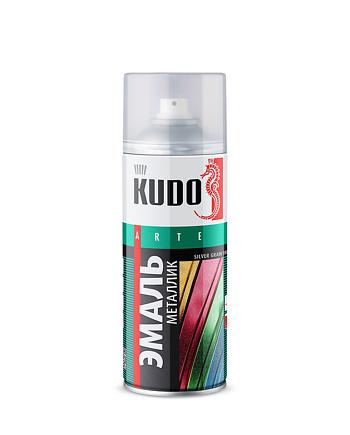 Kudo Эмаль металлик 1027 хром аэроз