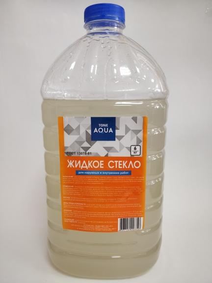 Жидкое стекло 6 кг ПЭТ ТОН Аква