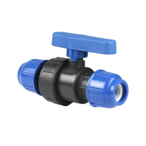 Кран 32мм компрессионный для ПЭ труб