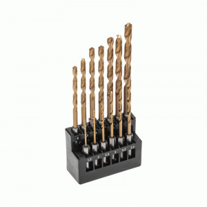 Набор сверл по металлу 3,0-8,0 мм,заточка 135,HSS TIN,5 предметов,пласт бокс