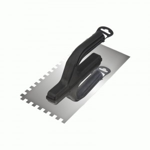 Гладилка 270*130 мм прямая нержавеющая сталь рукав пласт зуб 8*8