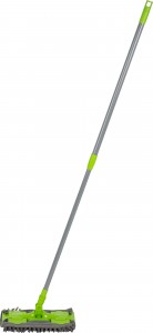 Швабра насадка микрофибра с абразивом 44,4*13,5см,ручка телеск.алюм. 120см BRILLIANCE,7959 Рыжий Кот