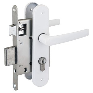 Птимаш ЗВ4-3.08 (ЗВ4-1.55) белый СТЯЖКИ м/о 55 Замок врезной с/руч (10)