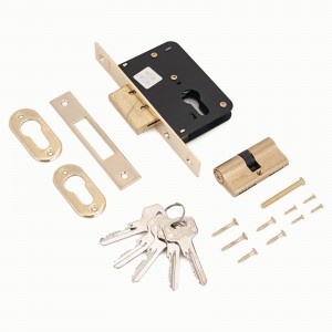 Замок врезной с ручкой.вертушкой АС старая медь 103/50В Стандарт