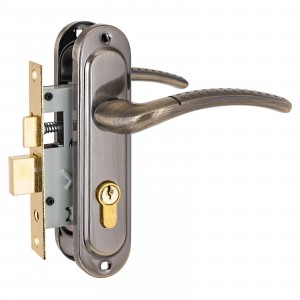 СТАНДАРТ 132/50 AB старая бронза  м/о 50мм кл/кл Замок врезной с/руч  (20)