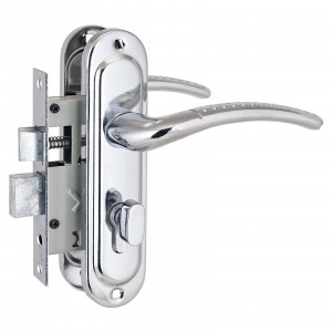 СТАНДАРТ 132/50B вертушка CP хром  м/о 50мм кл/кл Замок врезной с/руч  (20)