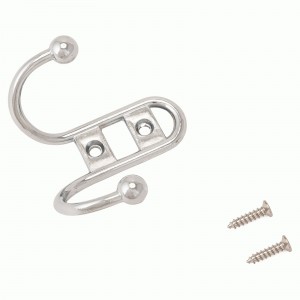 СТАНДАРТ 208 A CP хром В140*Ш73*Г34 ЕВРОПАКЕТ крючок-вешалка (200,10)