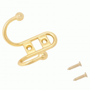 СТАНДАРТ 208 A GP золото В140*Ш73*Г34 ЕВРОПАКЕТ крючок-вешалка (200,10)