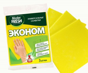 Салфетки для уборки в рулоне 30шт Рыжий Кот