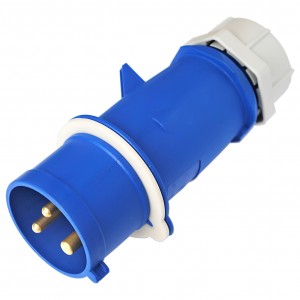 Вилка силовая CEE 023 переносная 2P+PЕ 32А 220В IP44 TDM