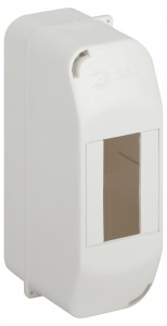 ЭРА SIMPLE бокс (корпус) пластик ЩРН-П-24 модуля навесной БЕЛЫЙ с дымчатой дверцей IP41 9142