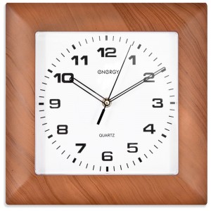 Часы настенные Energy EC-14, 28,5*3,5см (квадратные) плавный ход, пластик, 9314