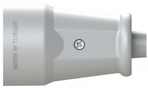 Розетка NE-AD 16А (АБС-пластик,белая)1008