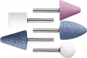 Набор STAYER ″MASTER″: Абразивные минишарошки-насадки для дрели, хвостовик d 6мм, 5 предм.