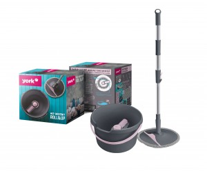 Набор для уборки Селфи бирюза ЮЛА ведро с отжимом швабра две насадки