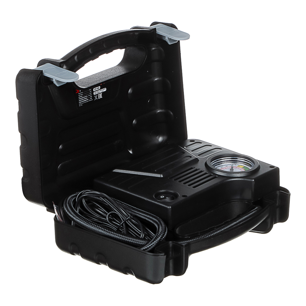 Копрессор автомобильный Кейс 120Вт,12л/мин,провод 3м+переходник