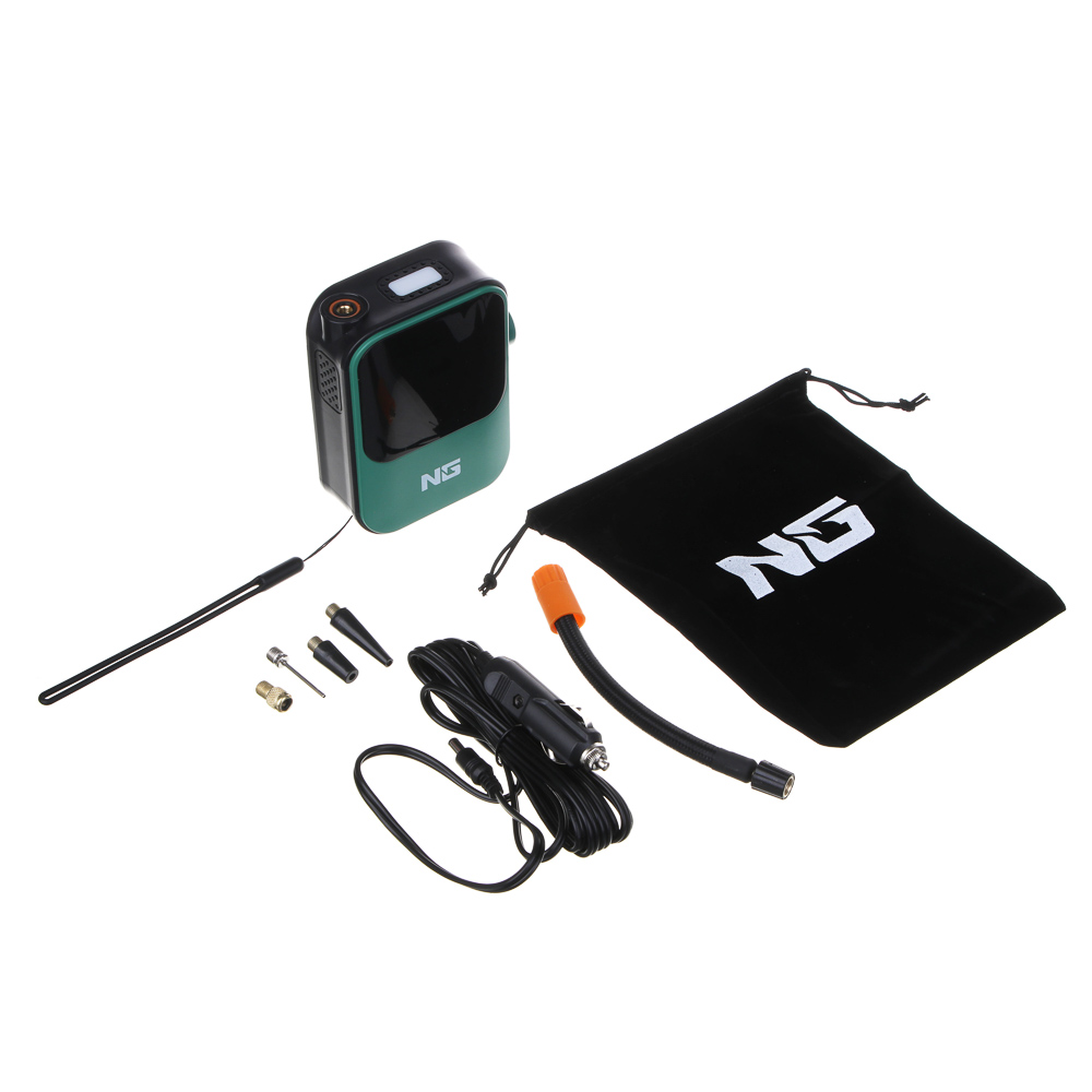 Компрессор беспроводной,40Вт,2000 мА,фонарь,цифров.дисплей