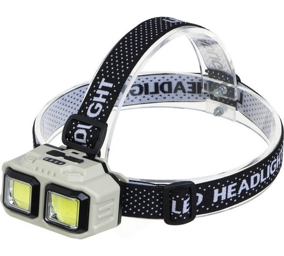 Фонарь налобный сенсорный 4 режим. акк. Ермак