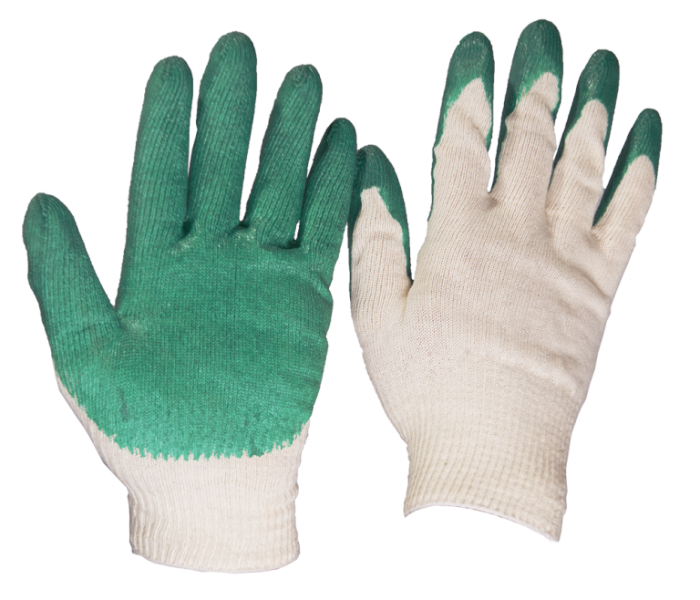 Перчатки с латексным покрытием 1 слой/300