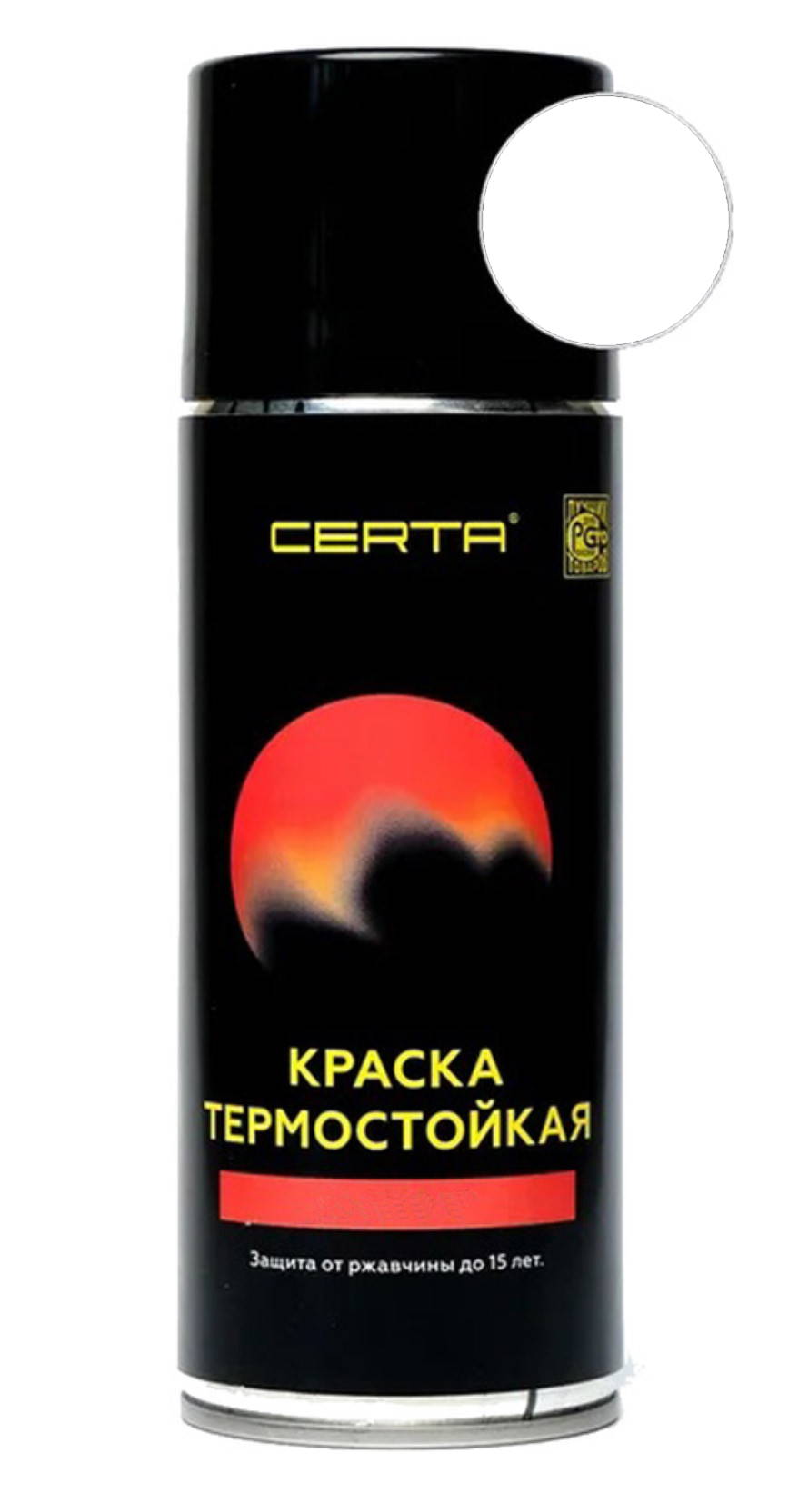 Эмаль термостойкая Церта 0,4кг серебристо-серая до 650С
