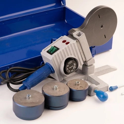 Сварочный аппарат для полипр. труб,насадки 20,25,32,40,50,63мм,мет кейс,Зубр