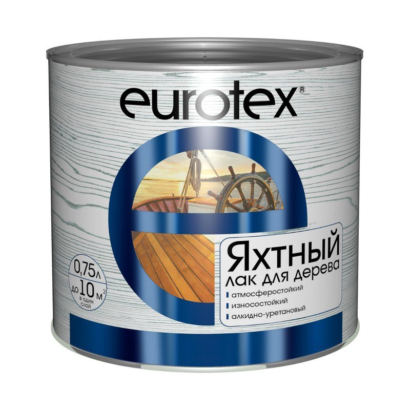 Лак яхтный глянцевый Евротекс 0,75л