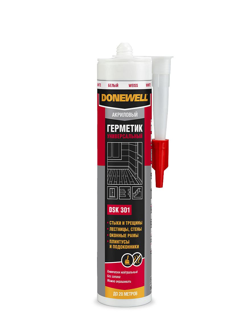 Герметик акр.унив.белый 260 мл  DSK-301/12 	DONEWELL