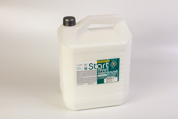 СТАРТ "Строитель" грунт для нар, и внутр. работ 10 л./2/78