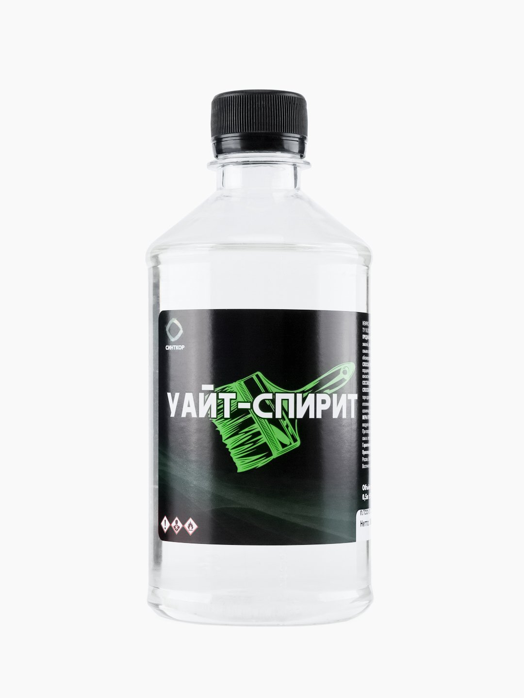 Уайт-спирит ТУ (нефрас С-4)  ПЭТ 0,5 л./24 ДИНАМИКА (1344)