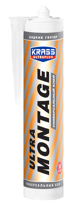 КРАСС Ultramontage жидкие гвозди универсальный белый  260  ml./12/1152